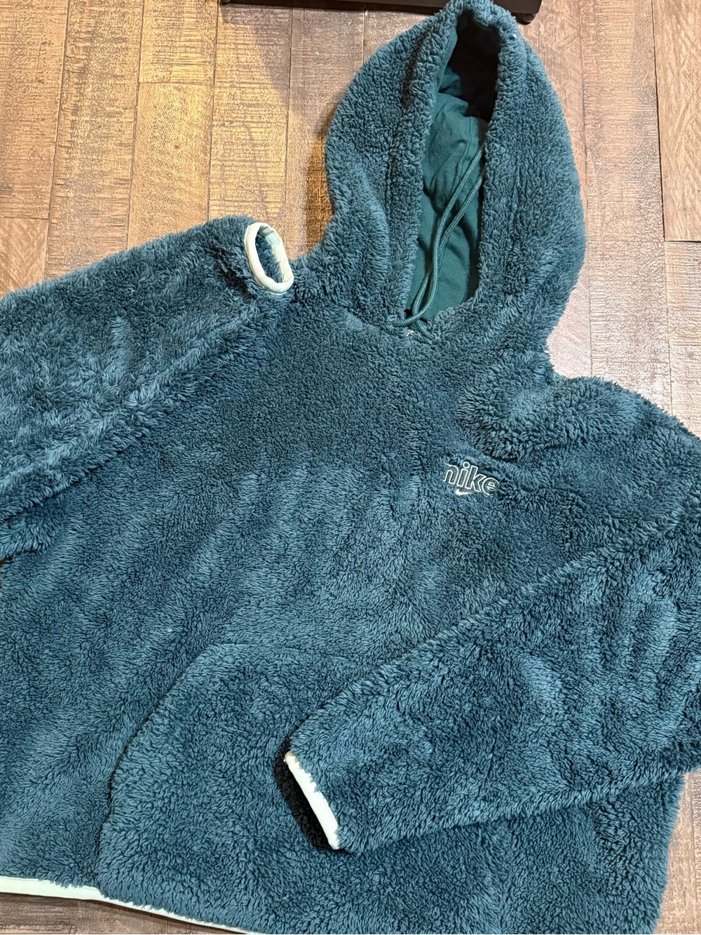 Nike Deep Teal Plush Sherpa Hoodie